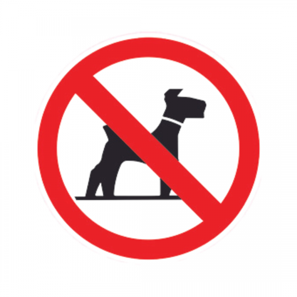 Balise Sticker Chiens interdits BALI-STI084